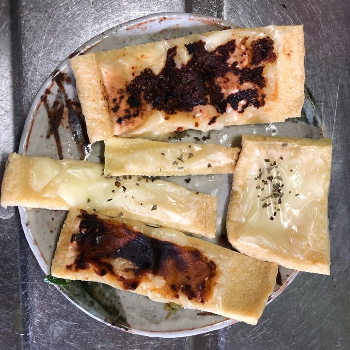 時短 油揚げおつまみ 糖質オフ